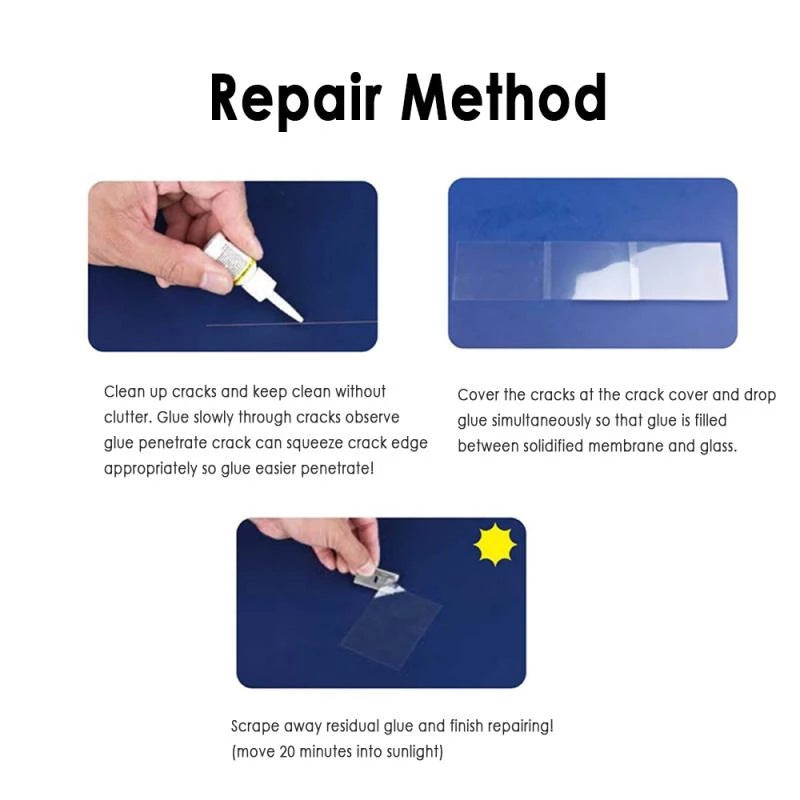 Glass Repair Tool Car Windshield Repair Fluid Crack Repair